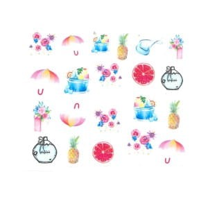 Naklejki wodne do paznokci Nr BN 1693